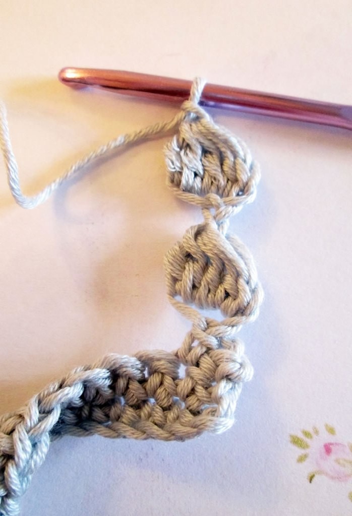 how to crochet bobble edging