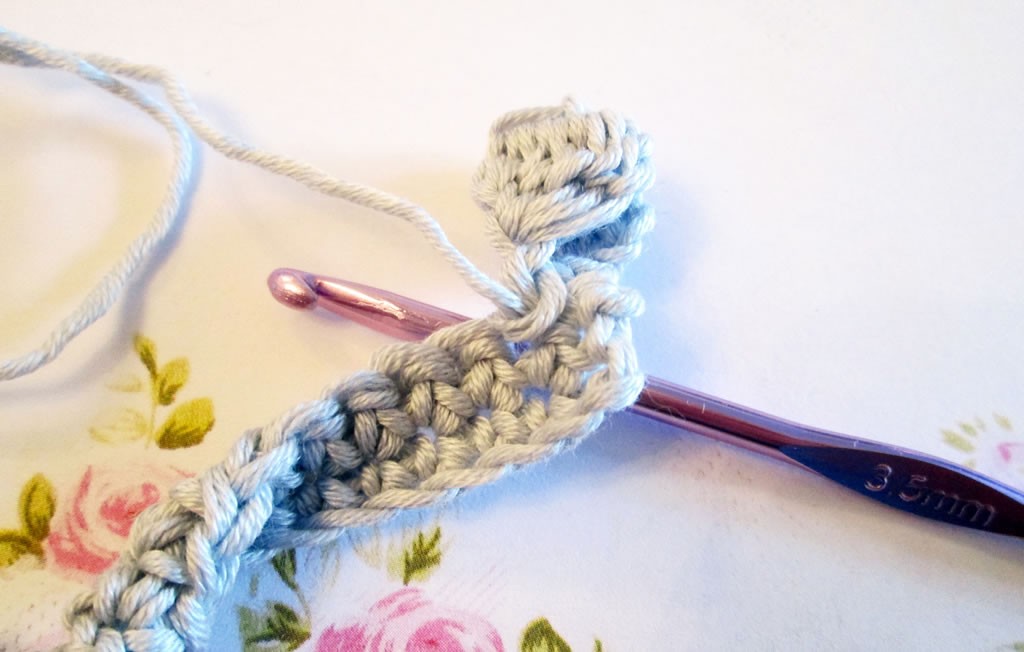 how to crochet bobble edging