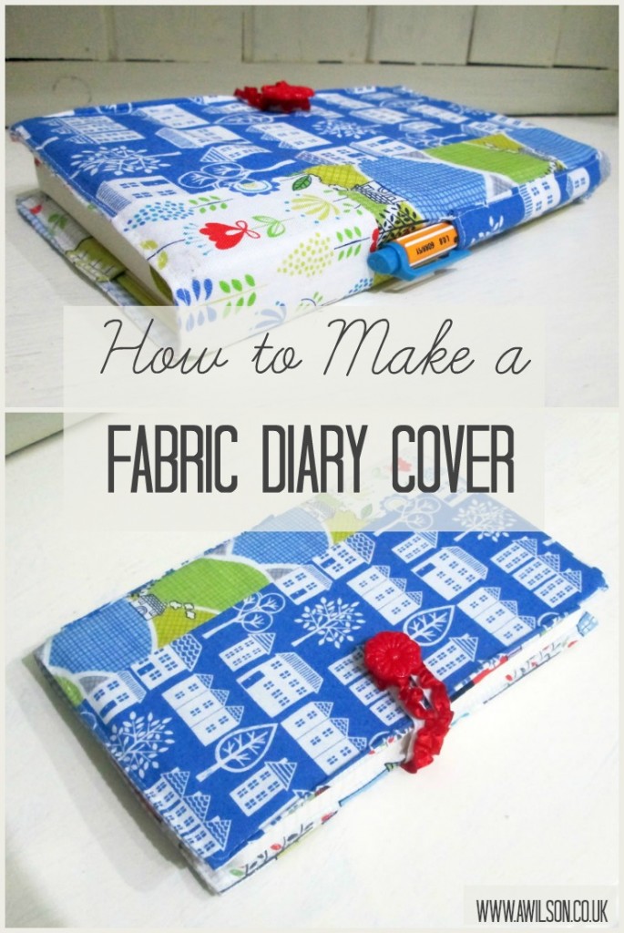 fabric diary cover notebook journal share it sunday