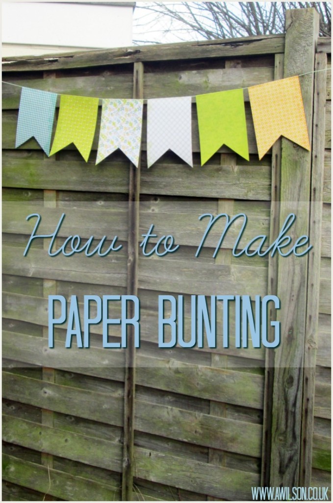 how to make paper bunting tutorial easy instructions template