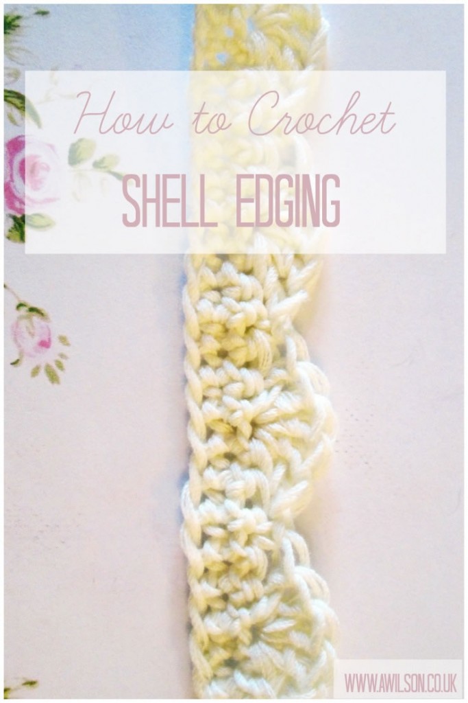 how to crochet shell edging scallop scalloped share it sunday