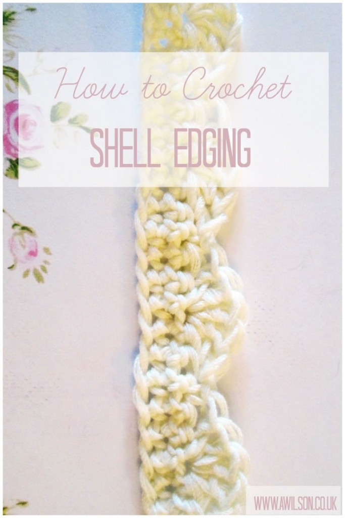 how to crochet shell edging scallop scalloped