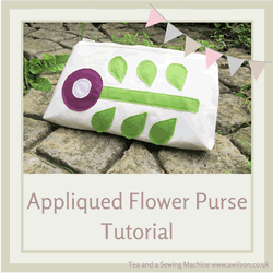 Appliqued Flower PurseTutorial