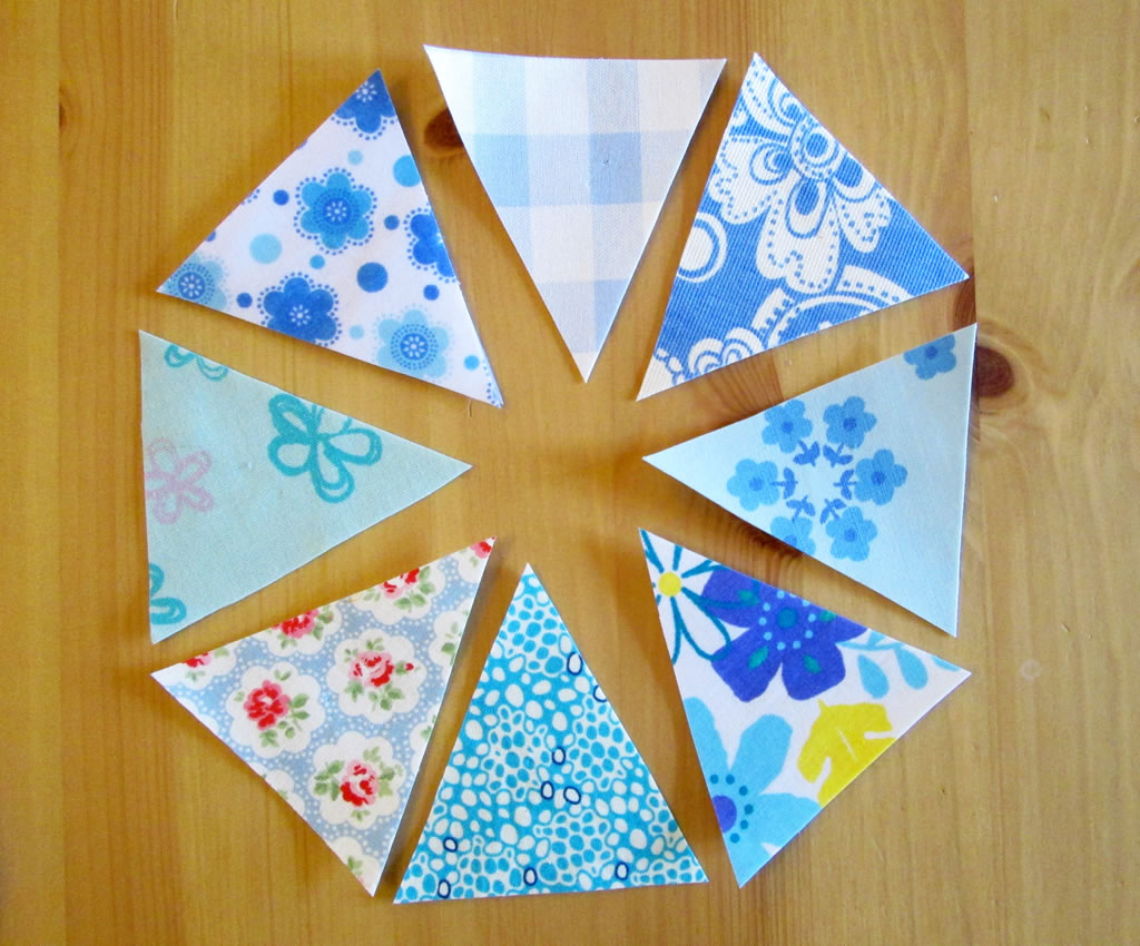 how to make a bunting cushion