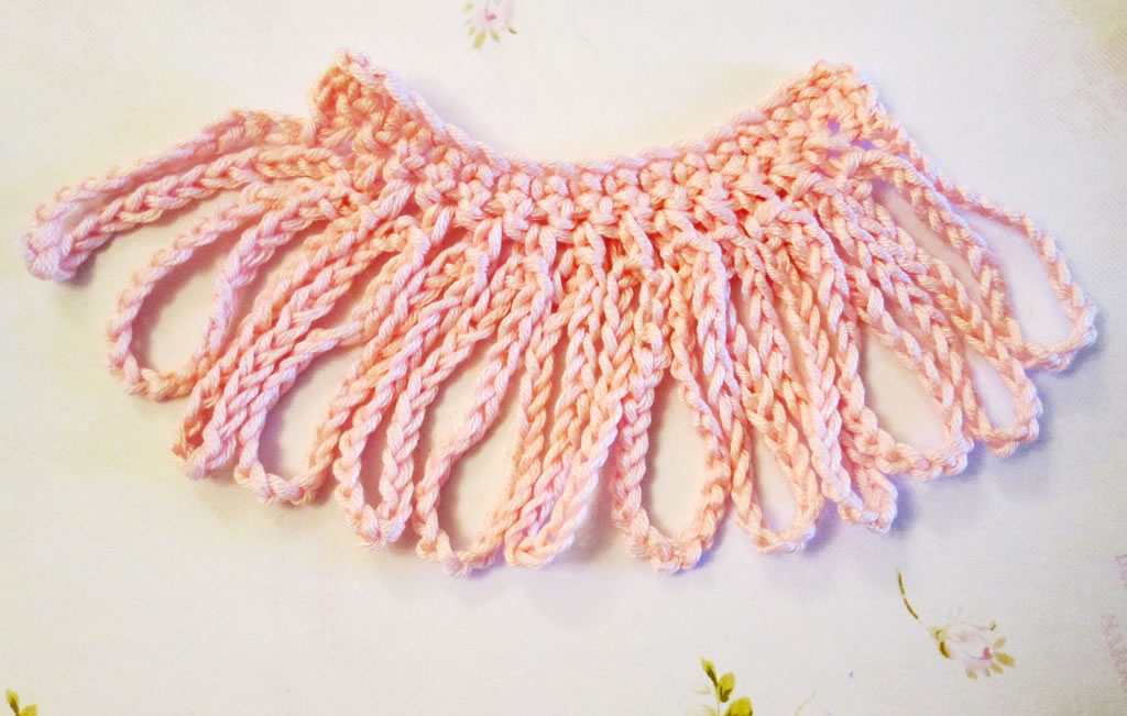 how to crochet fringed edging
