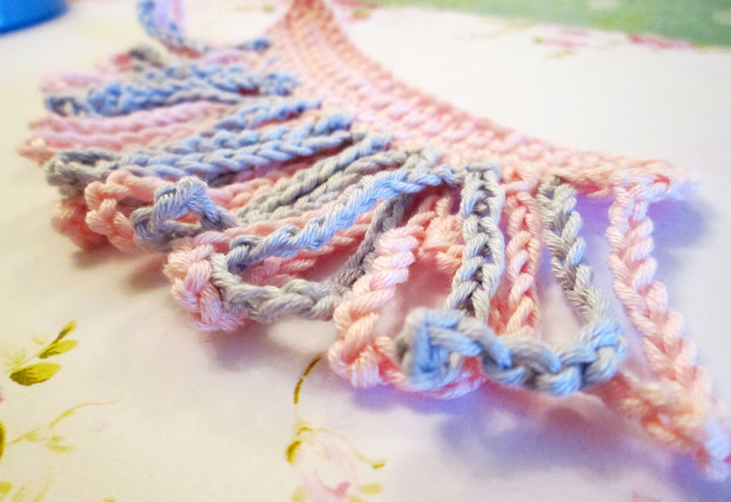 how to crochet fringed edging