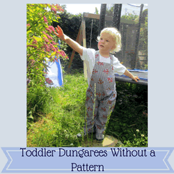 collage toddler dungarees