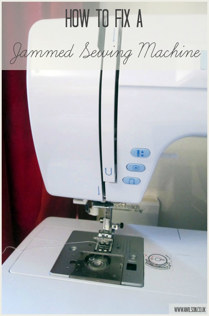 how to fix a jammed sewing machine