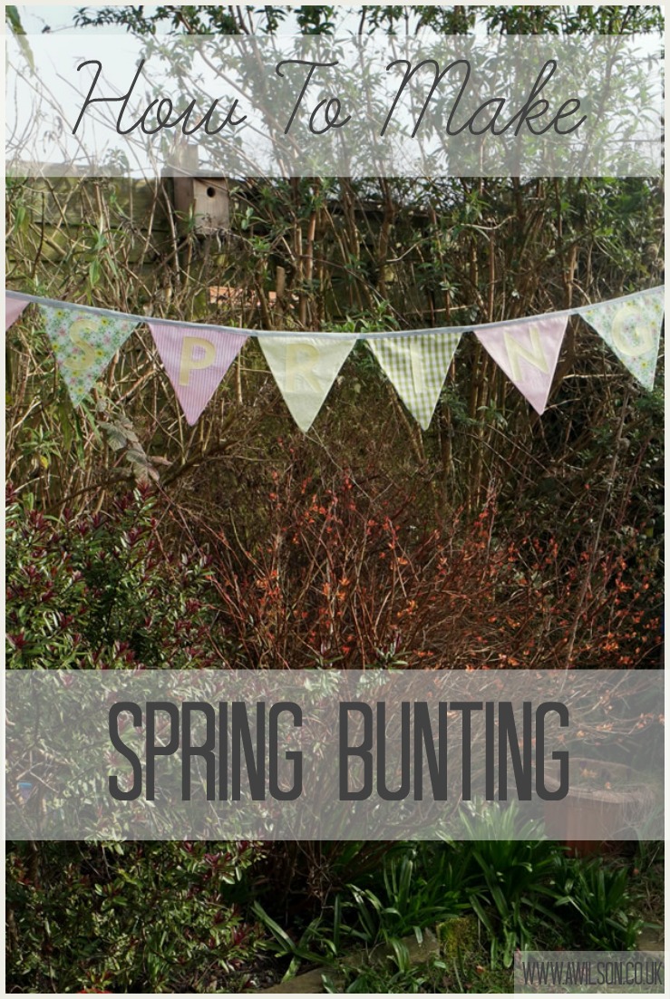 how to make spring bunting spring crafts
