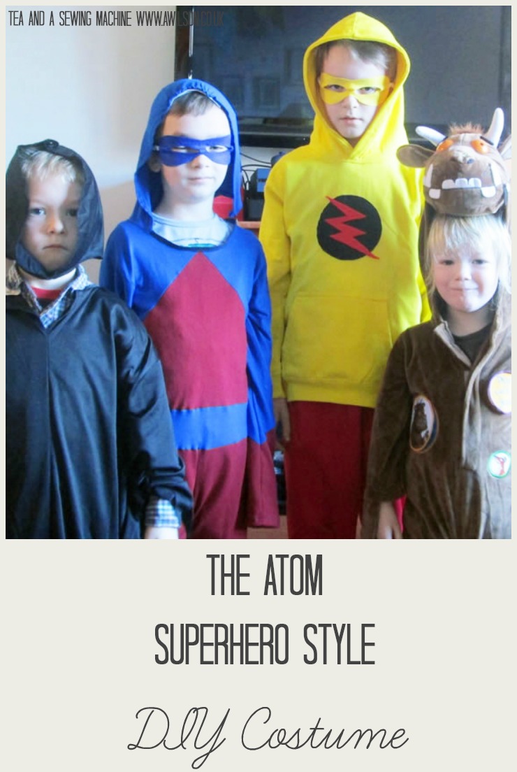 the atom superhero style diy costume