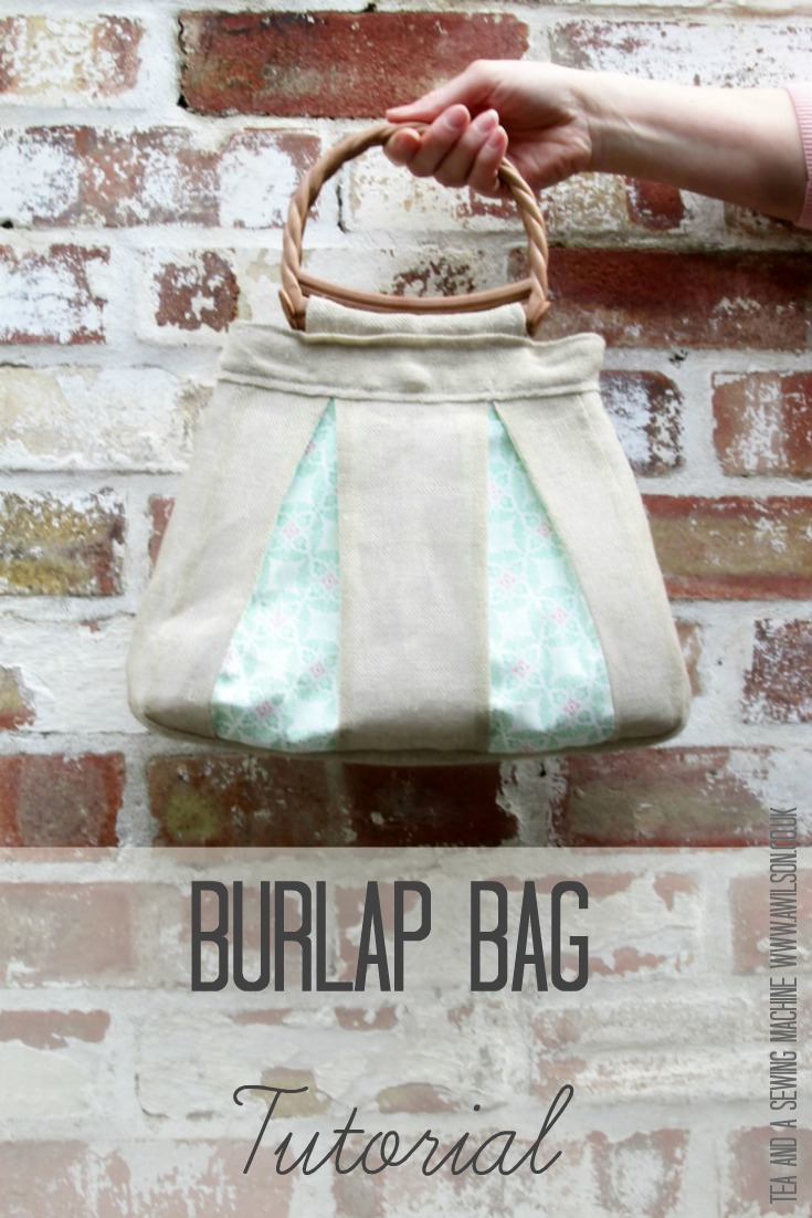 burlap bag tutorial minerva crafts bloggers network
