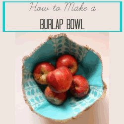 burlap bowl square