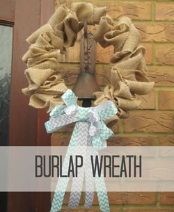 burlap wreath