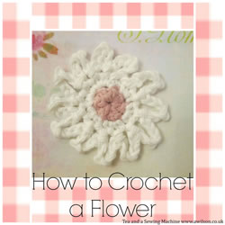 collage crocheted flower