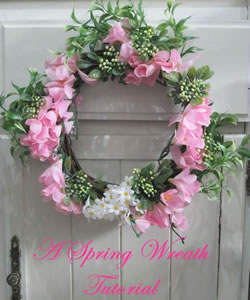 pink spring wreath