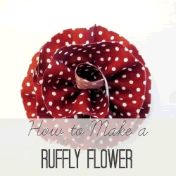ruffly flower square