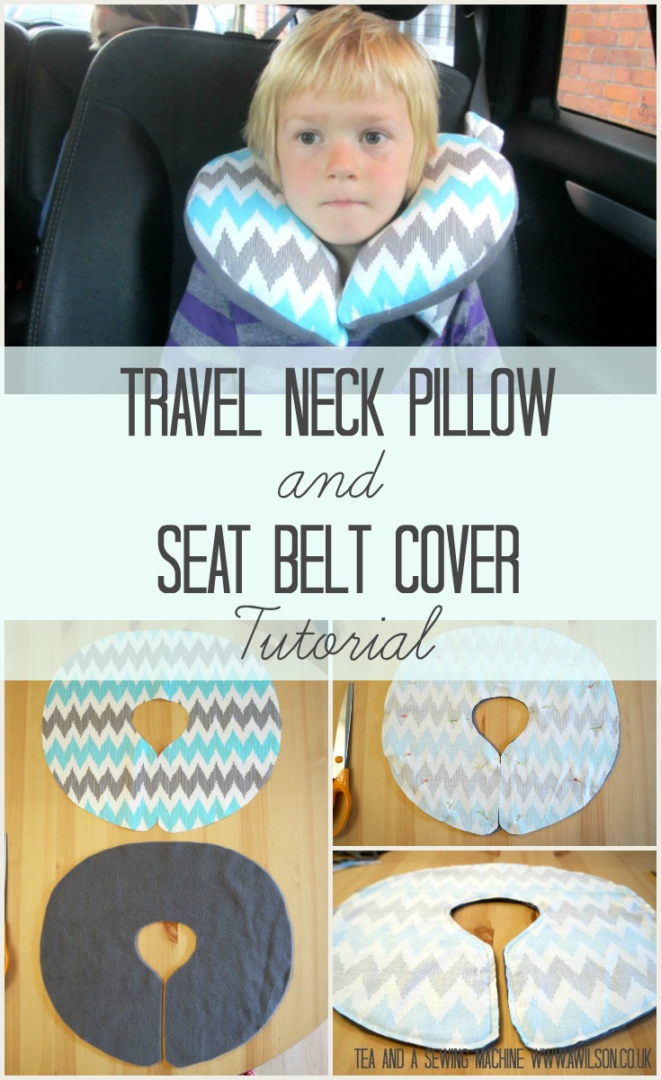 Easy to make child's travel pillow andseat belt cover tutorial. Very simple and doable in an evening!
