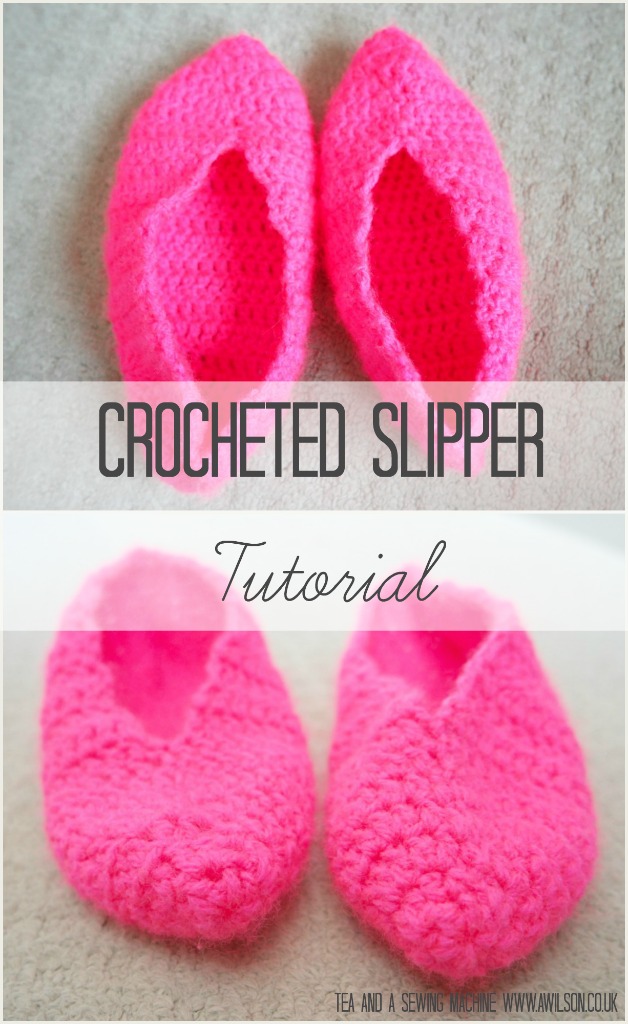 crocheted slippers tutorial how to