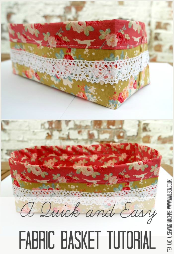 How to make a quick and easy fabric basket 
