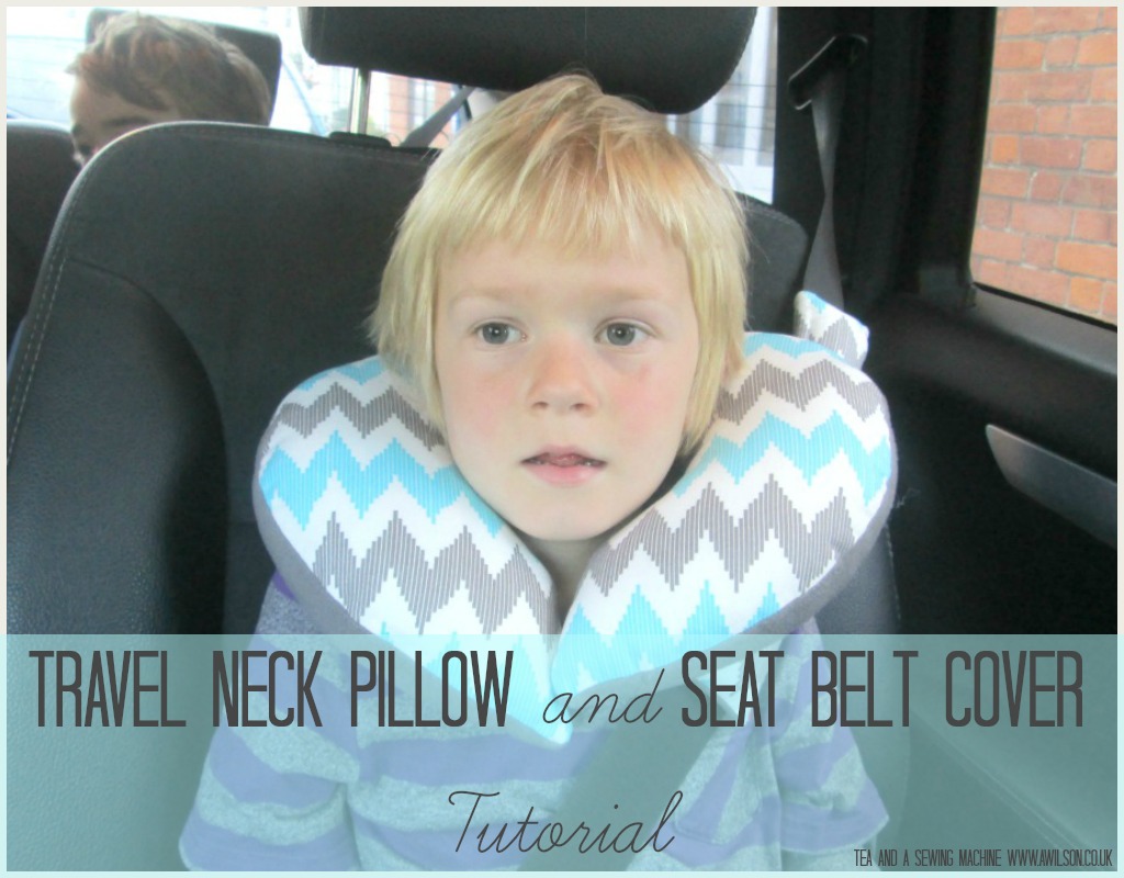 easy childs travel pillow neck how to tutorial