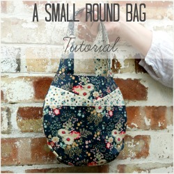 small round bag tutorial square