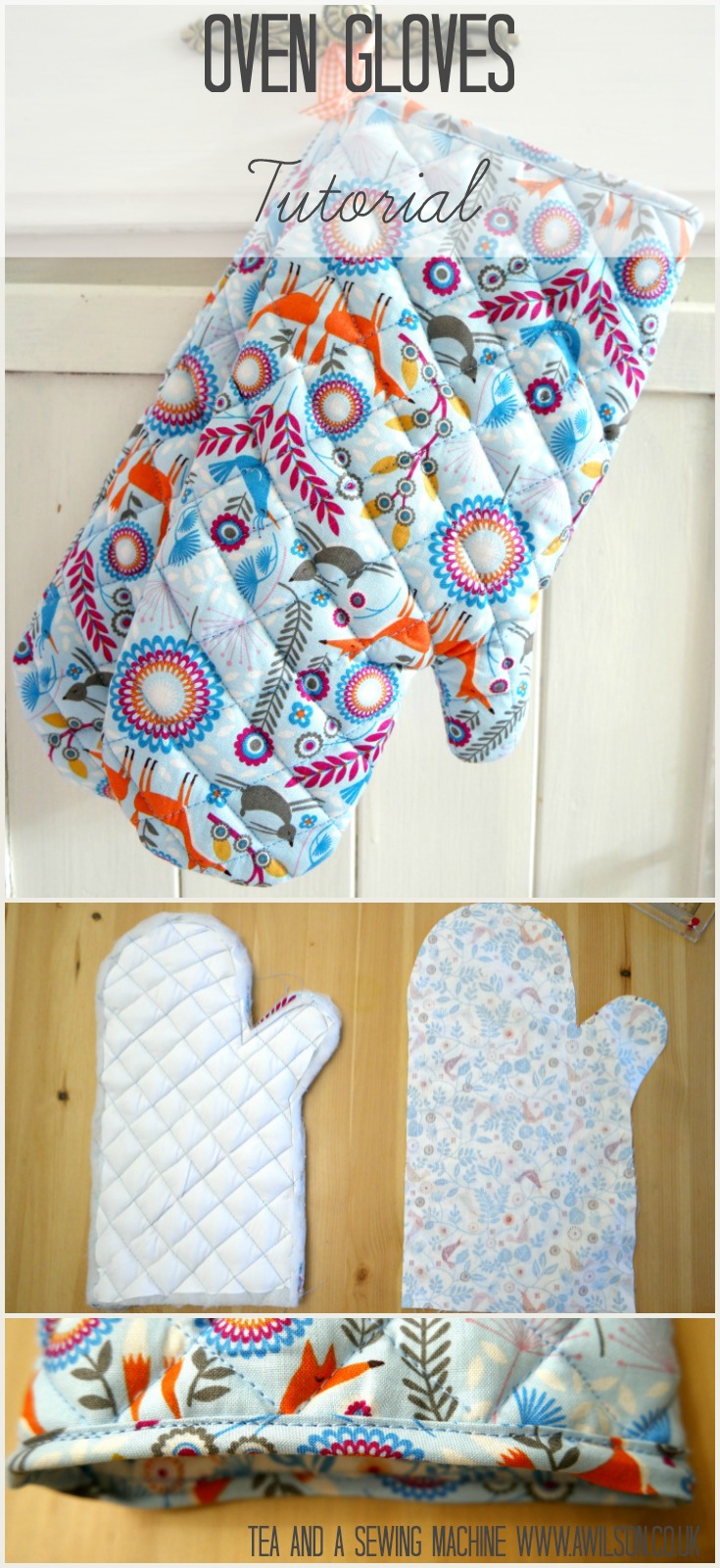 how to make oven gloves tutorial