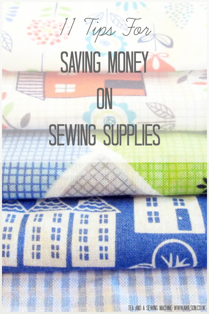 how to save money on sewing supplies tips