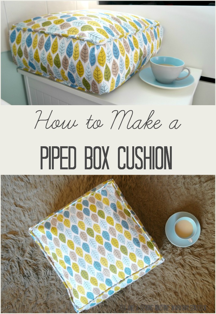 piped box cushion tutorial