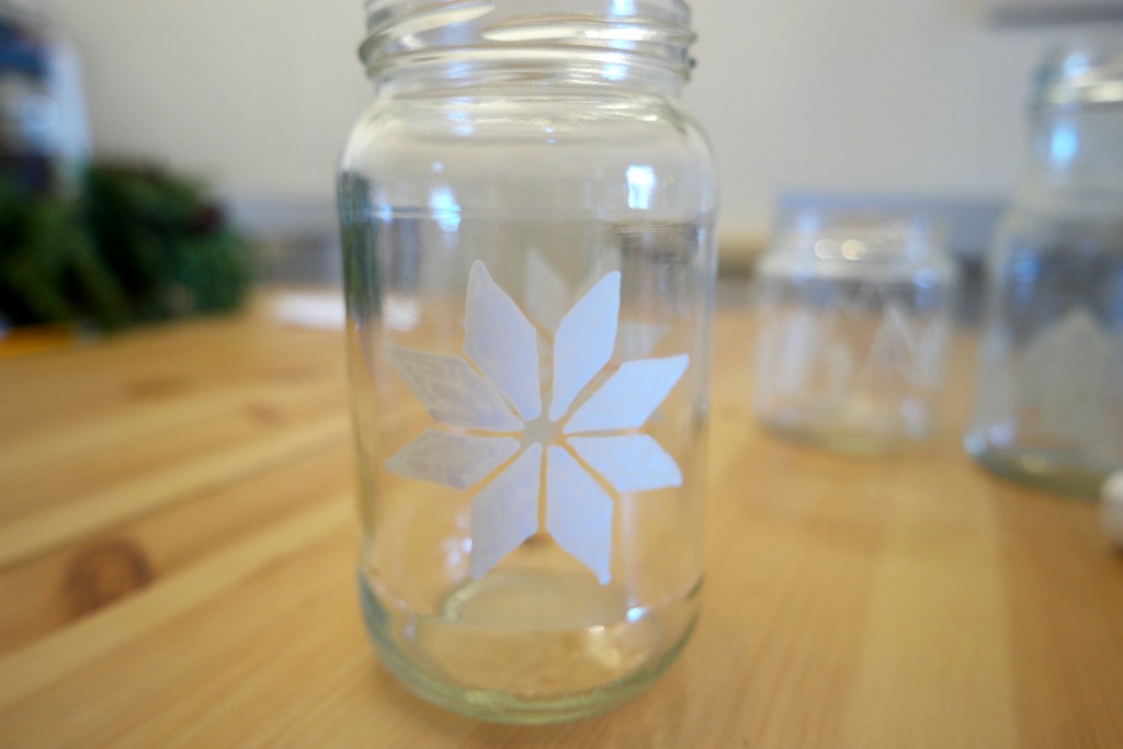 DIY decorated glass jars chalkola chalk pens chalk markers