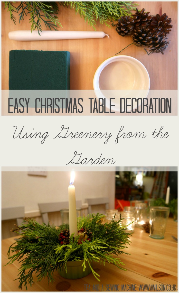 easy christmas table decoration
