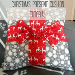 christmas present cushion nordic star cushion tutorial