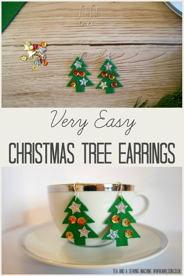very-easy-diy-christmas-earrings tutorial how to
