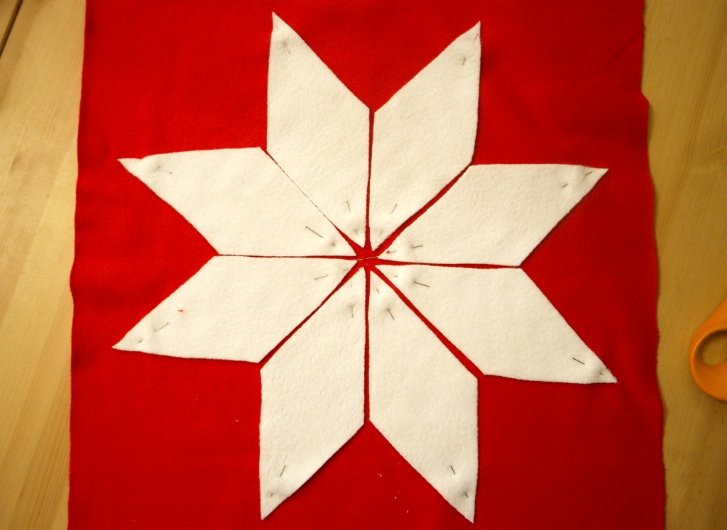 nordic star cushion tutorial diy christmas cushion