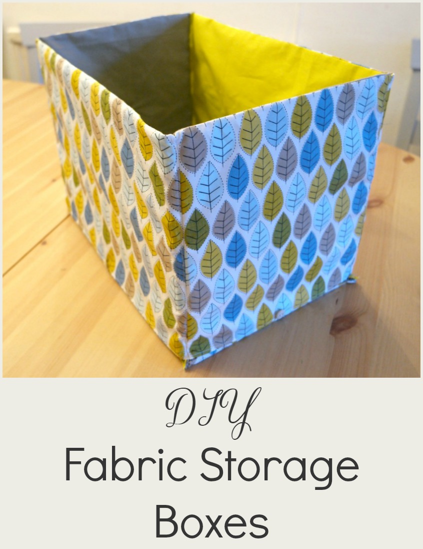 how to sew storage boxes