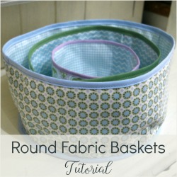 sew fabric storage boxes