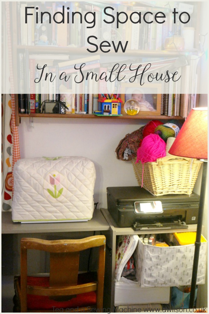 finding space to sew in a small house