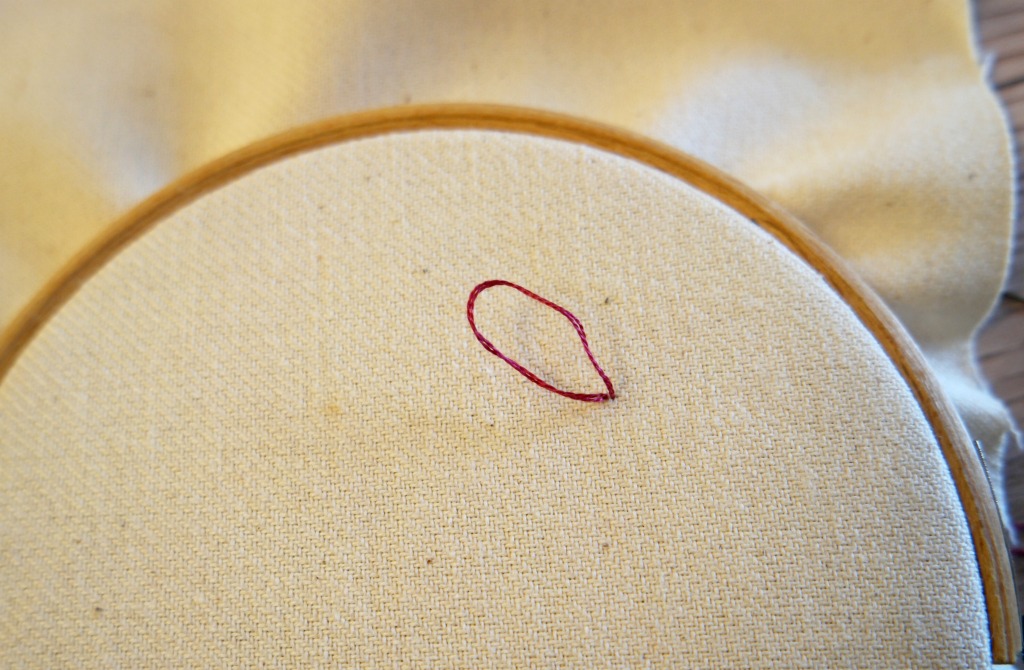 how to sew lazy daisy stitch