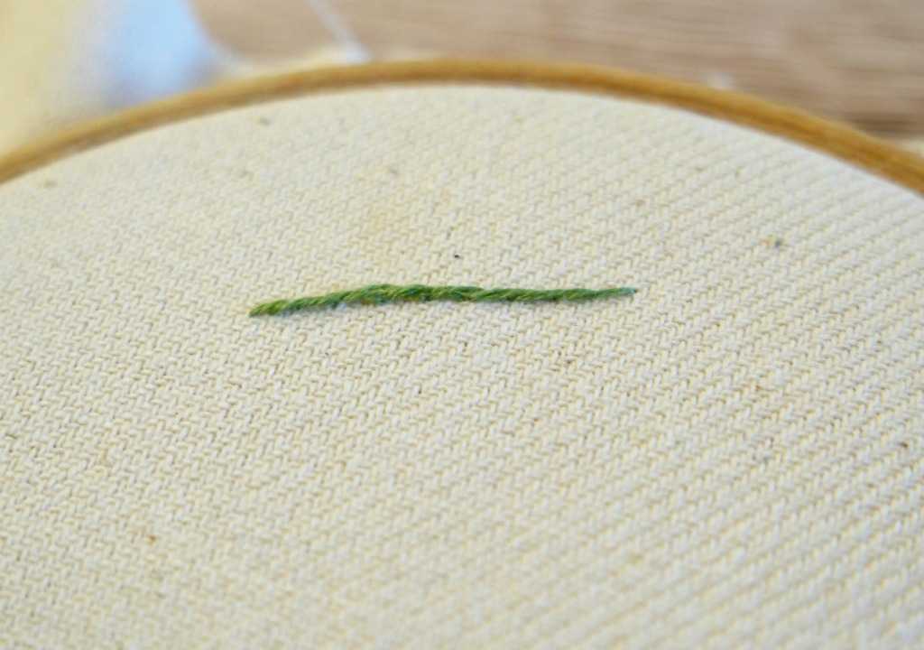 how to sew stem stitch hand embroidery 