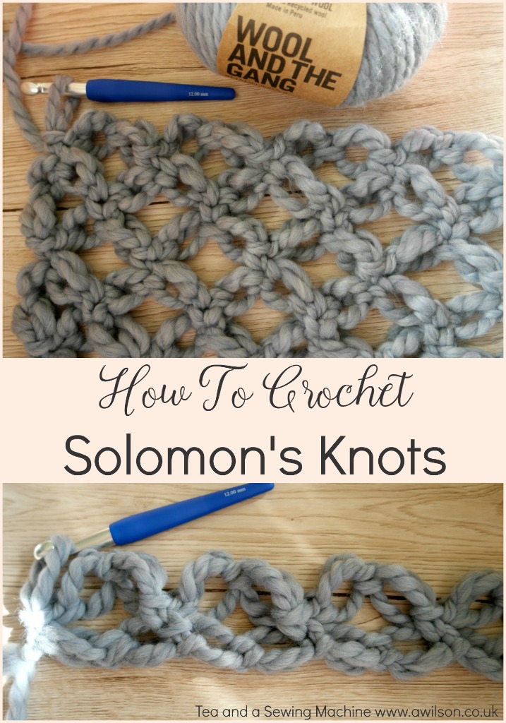 How to crochet Solomon's knots