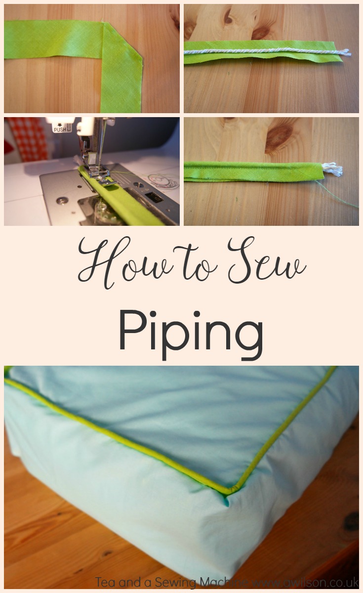 how to sew piping