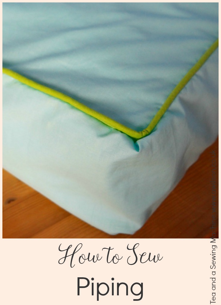 how to sew piping