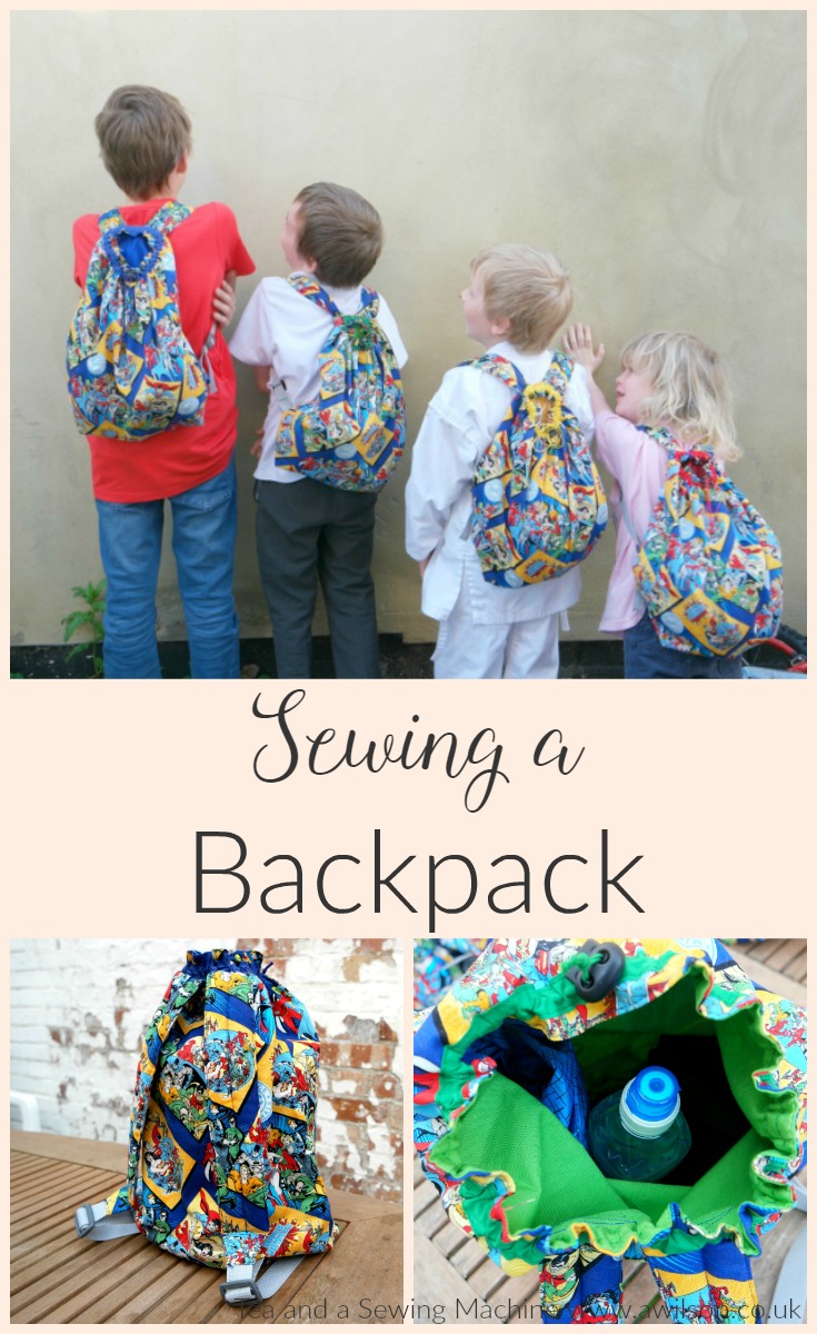 sewing a backpack