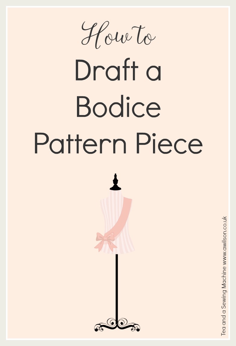 how to draft a bodice pattern piece block sloper