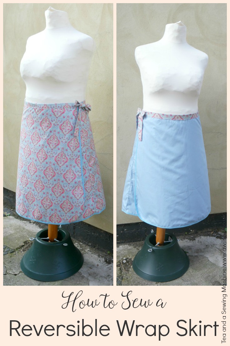 how to sew a reversible wrap skirt 