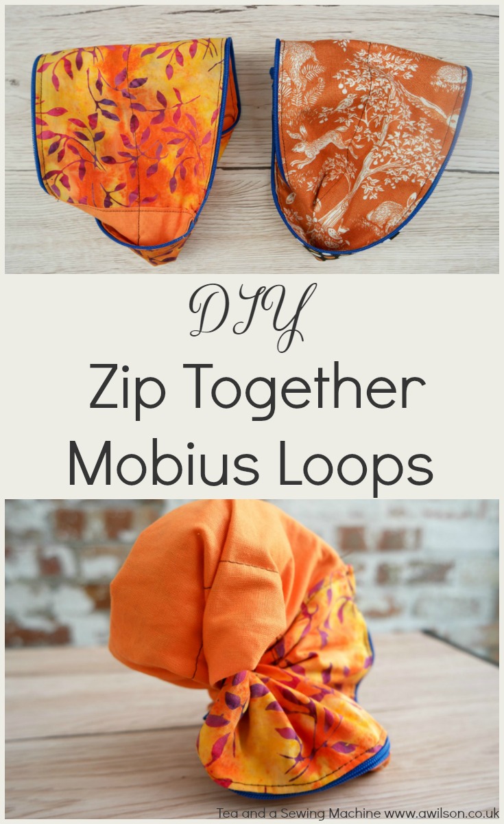 diy zip together mobius loops 