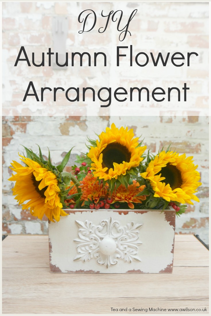 easy diy autumn flower arrangement 
