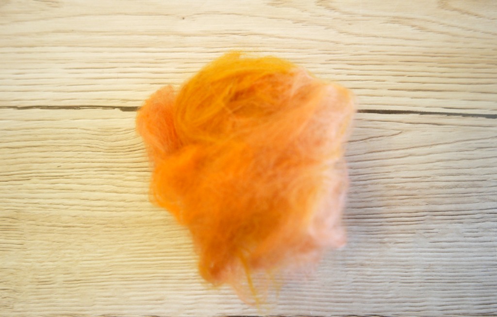 how to make a needle felted pumpkin