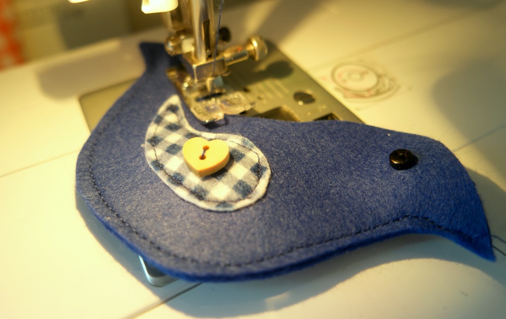how to sew felt birds