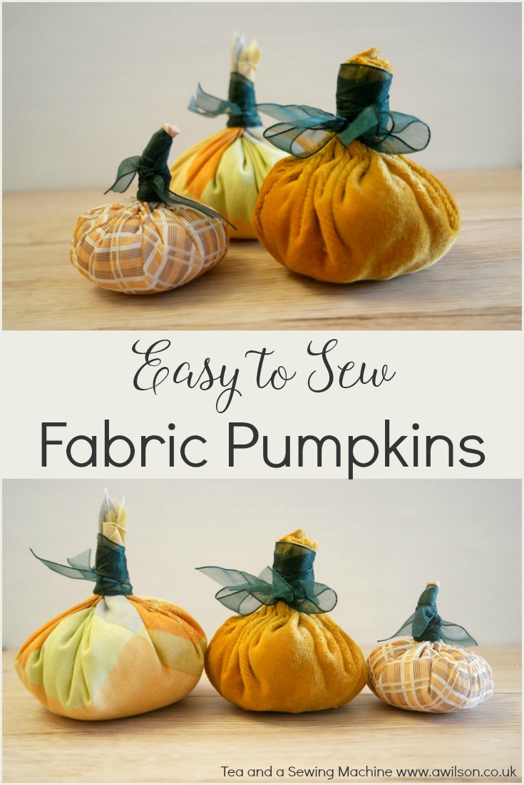 easy to sew fabric pumpkins