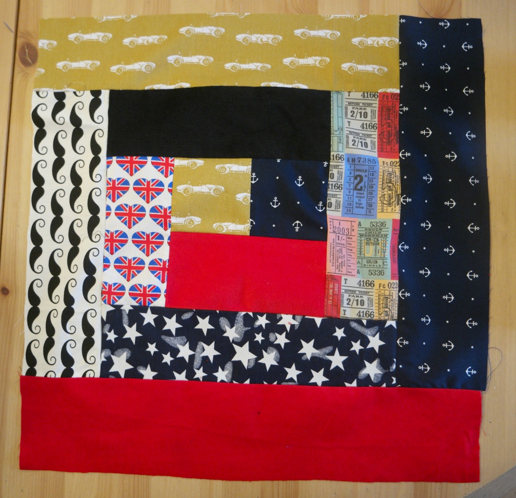 how to sew a log cabin quilt block 